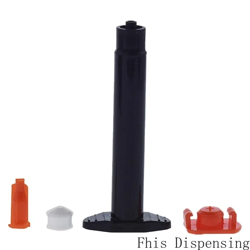 50Pcs Durable 3cc UV Black Adhesive Syringe with Piston Cap Leak-proof Light-blocking Industrial Dispensing Kit