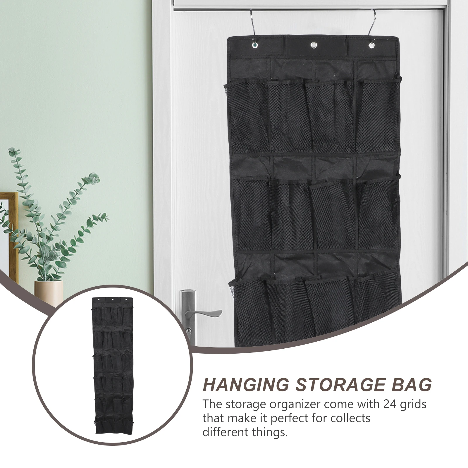 

Shoe Storage Bag Door Hanging Organizer Hanger Shoes Slots Holder Organiser for Closet
