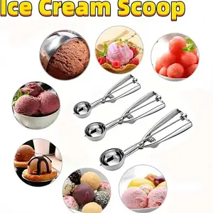 مغرفة آيس كريم من الفولاذ المقاوم للصدأ ، مغرفة كرة ، 1 قطعة أفضل 12 كرة صنع الآيس كريم مبيعا - رقم 11