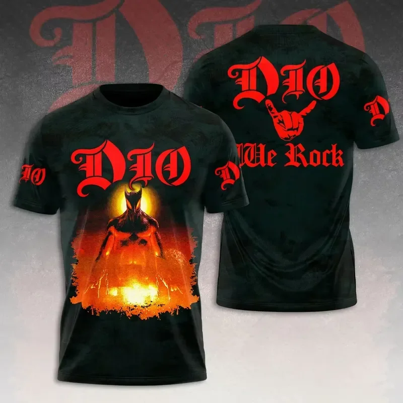 Heavy Metal Rock Band Dio 3D Print T Shirt Men Women Fashion Harajuku Short Sleeve Tops Tees Kids Hip Hop Tee New 2026