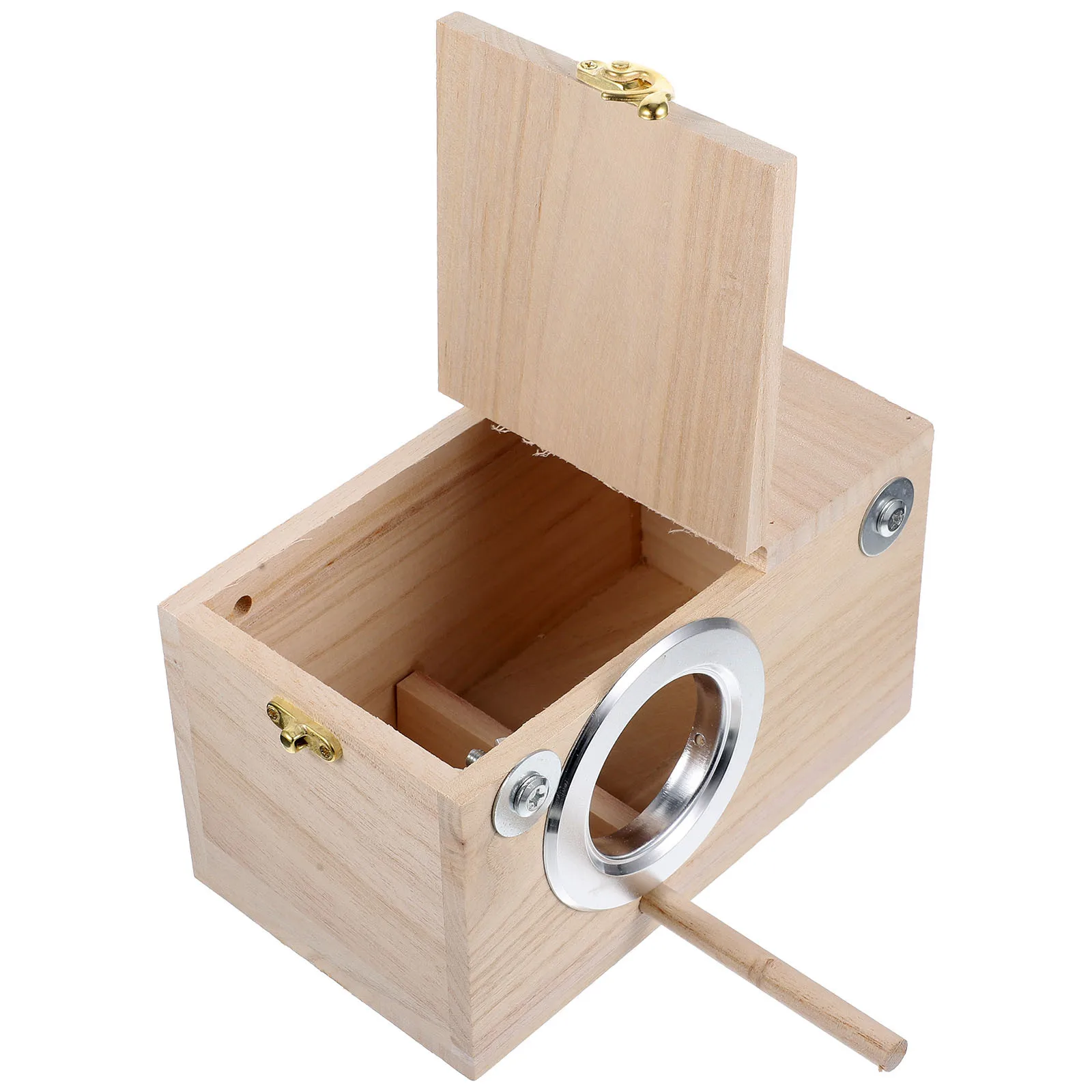 

Parrot Mating Box Premium Wood Bird Nesting Box Warm for Birds Specially Designed Interior Separates Eggs from Rolling