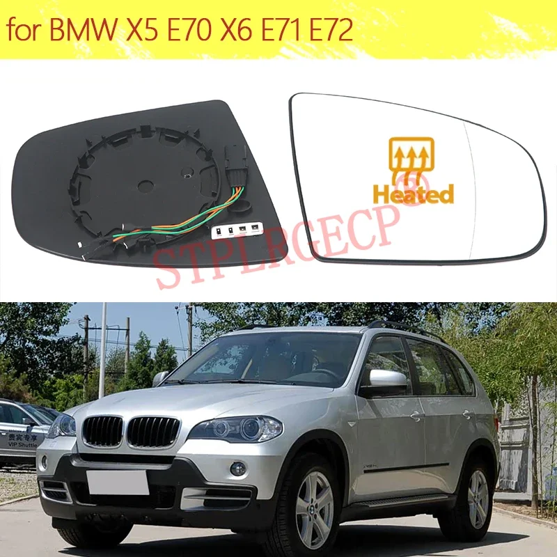Car Auto Accessories Rearview Mirrors Glass Door Side Mirror Lens Heating Plate for BMW X5 E70 X6 E71 E72 2007-2014