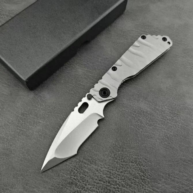 

Tank SMF Pocket Folding Knife D2 Blade Titanium Alloy Handle Tactical Hunting Camping EDC Survival Tool Knives