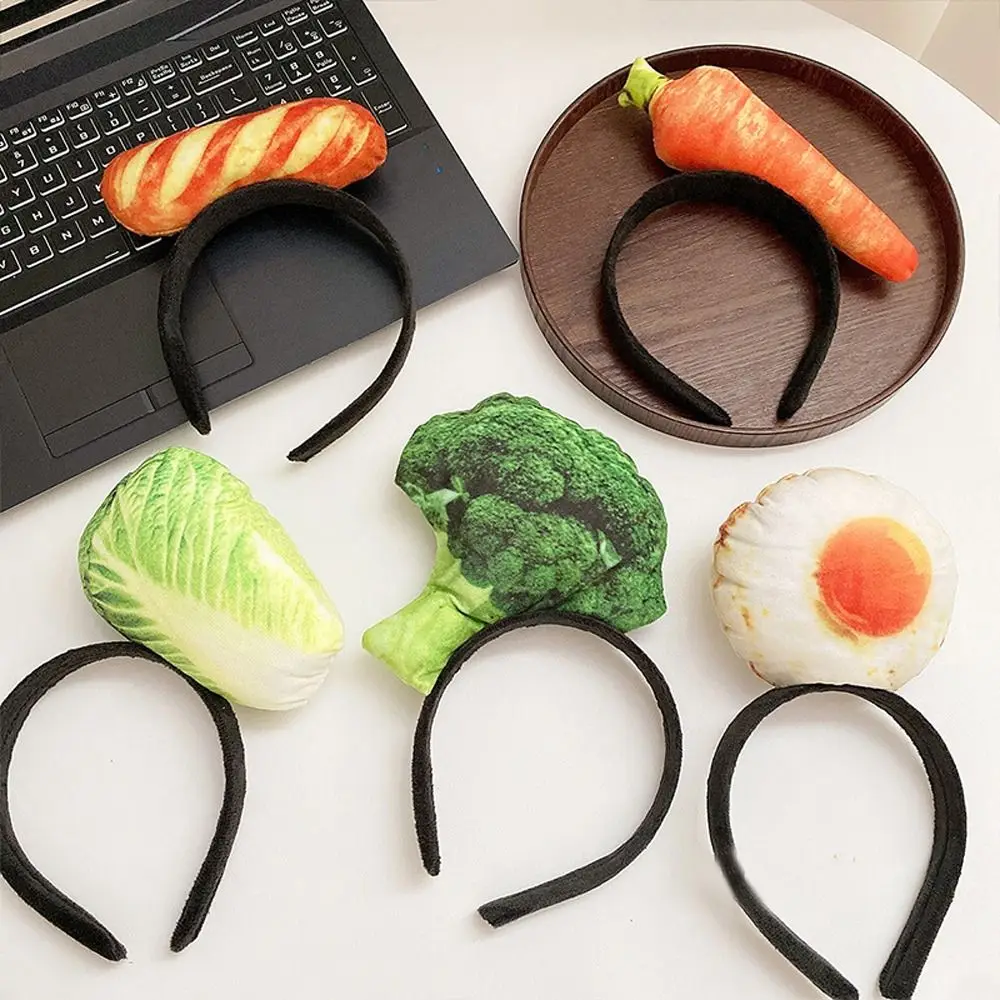 Fashion Strawberry Simulated Food Hair Hoop Vegetable Bone Hotdog Headband Ice Cream Hamburg Female/Girls