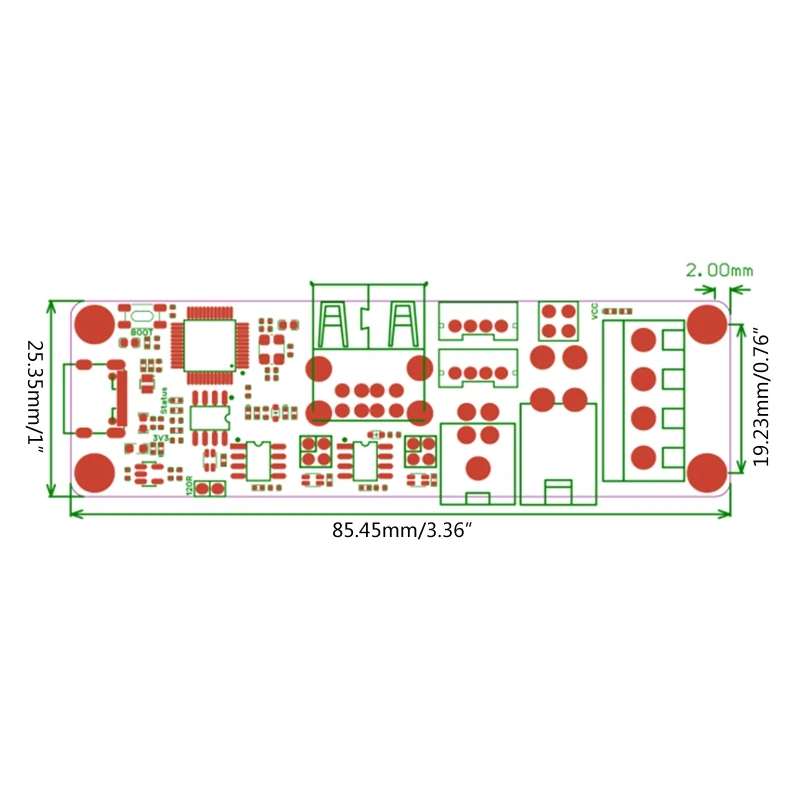 Bigtreetech u2c 2.1 módulo para rspberry pi impressora 3d ebb36 ebb42 impressão 3d têm rico pode interface