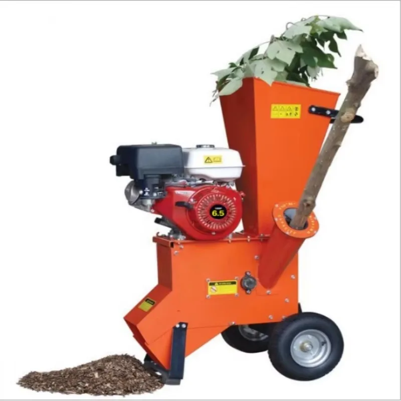 

2025Shredder Chipper Shredding Tree Branches Forestry Machine Petrol Engine Wood for Farming and Home Use 15HP 200 Kg