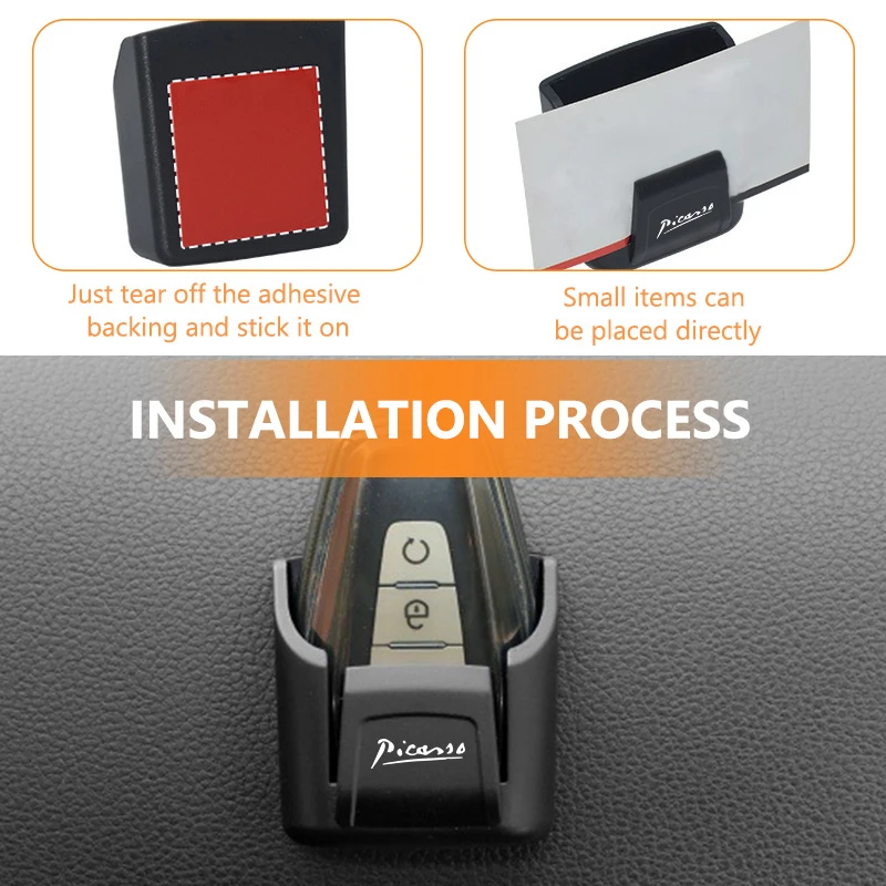 Universal Car Dashboard Phone Key Storage Box Accessorie For Citroen Nemo Picasso VTS C1 C2 C3 C4 C4L Jumper Xsara DS7 - view 2