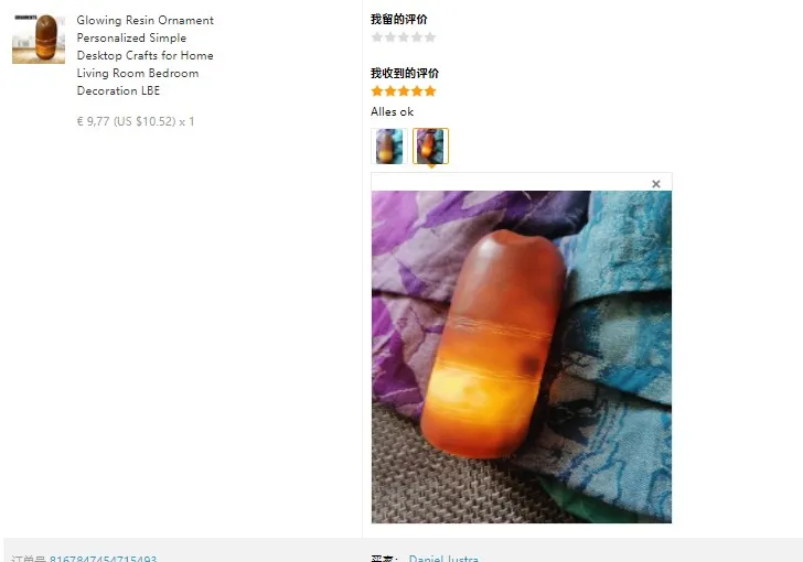 Glowing Resin Ornament Personalized Simple Desktop Crafts for Home Living Room Bedroom Decoration LBE