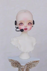 1/3 1/4 1/6 size bjd Doll accessories Props Earphone back love bean microphone Black and white 2 colors into