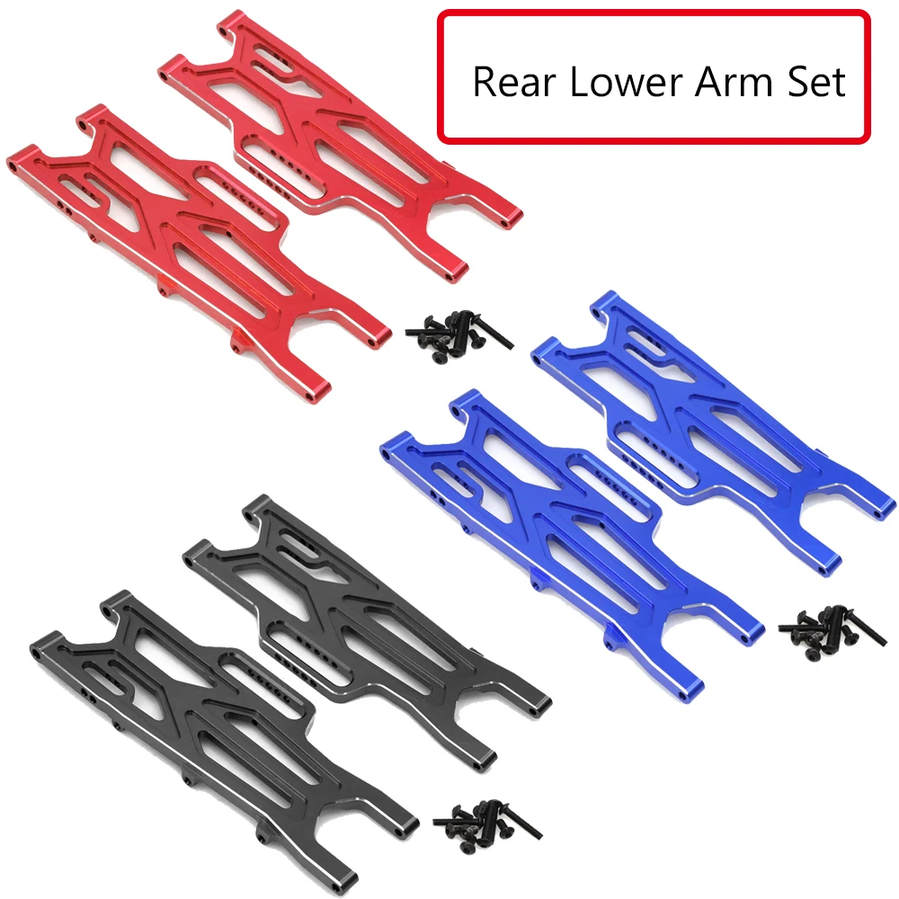 

Aluminum Alloy Rear Lower Arms Toy Sparts Parts Accessories for ARA330710 Arrma 1:10 4x4 KRATON/OUTCAST 4S BLX Red Blue Black