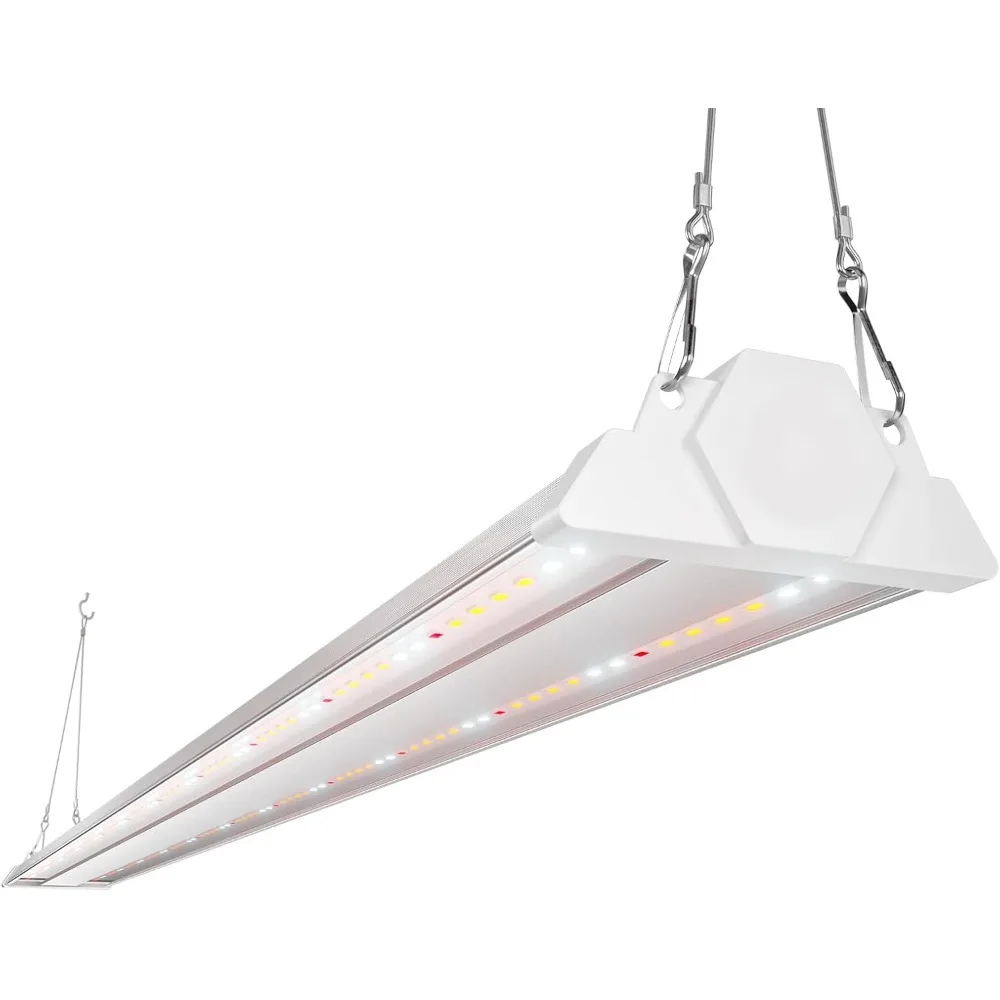 

1 шт. светодиодный фитосветильник 4 фута, 60 Вт, полный спектр, имитирующий солнечный свет, для комнатных растений, рассады, овощей и цветов, с выключателем, подключаемый к сети.