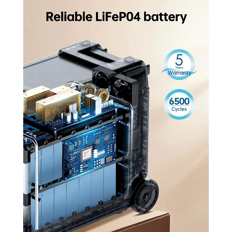 

OUKITEL 5120Wh Lifepo4 Portable Power Station Generador Energy Storage Power Solar Generator