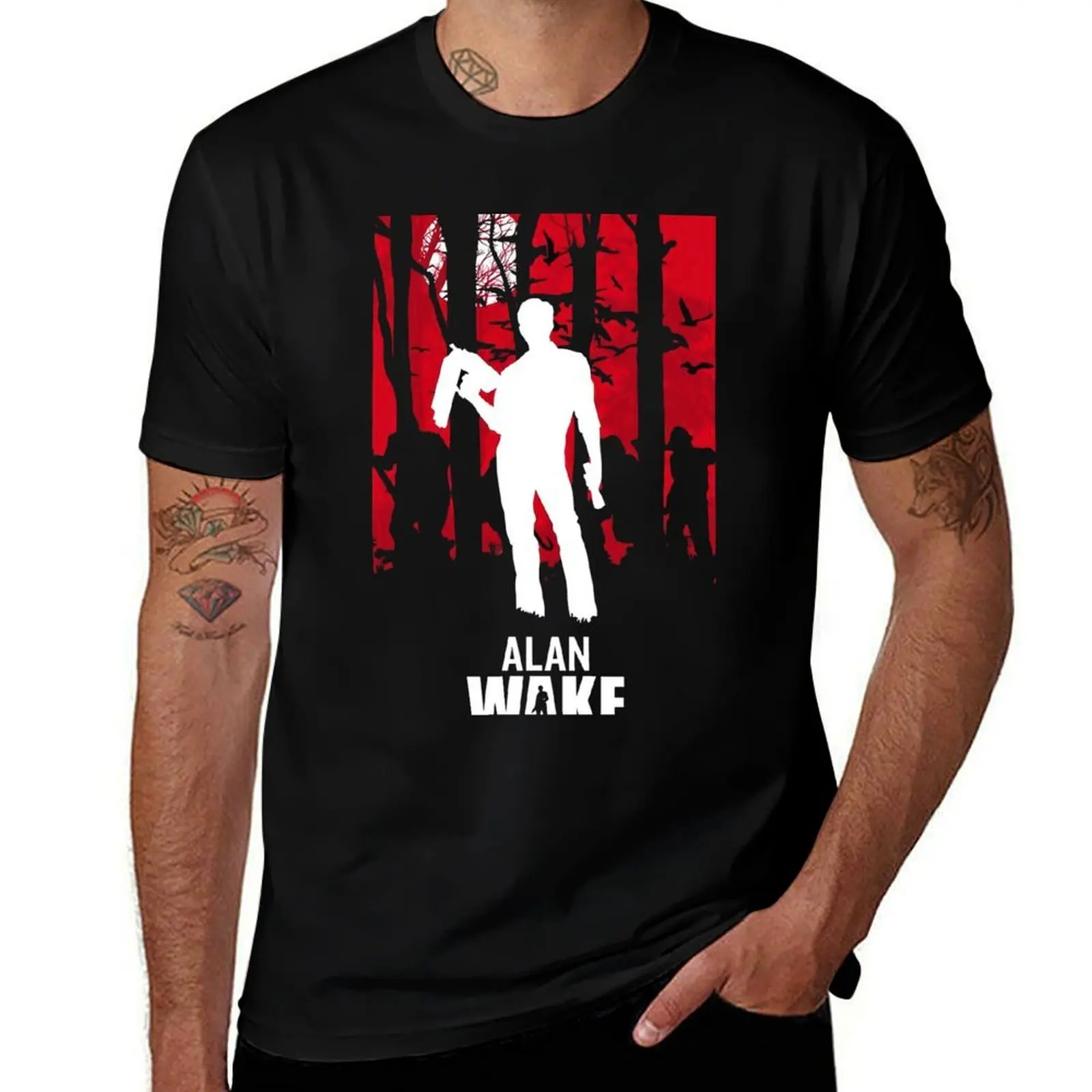alan wake 2 game, alan wake ii artwork T-Shirt Industrial Work Tee Shirt