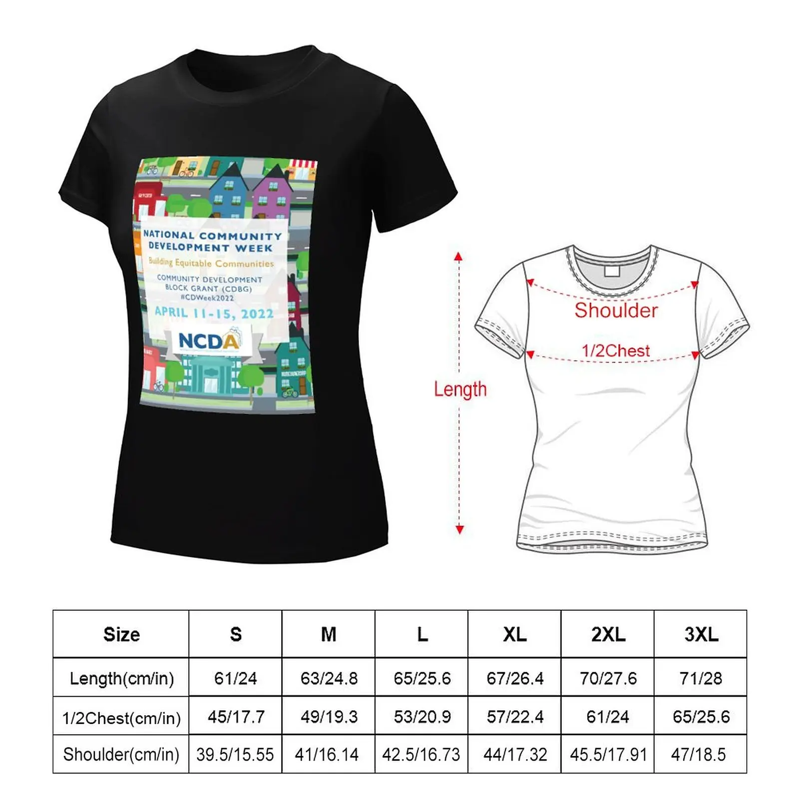 CDWeek2022 Poster T-Shirt aesthetic clothes oversized Short sleeve tee t-shirts for Women graphic tees funny