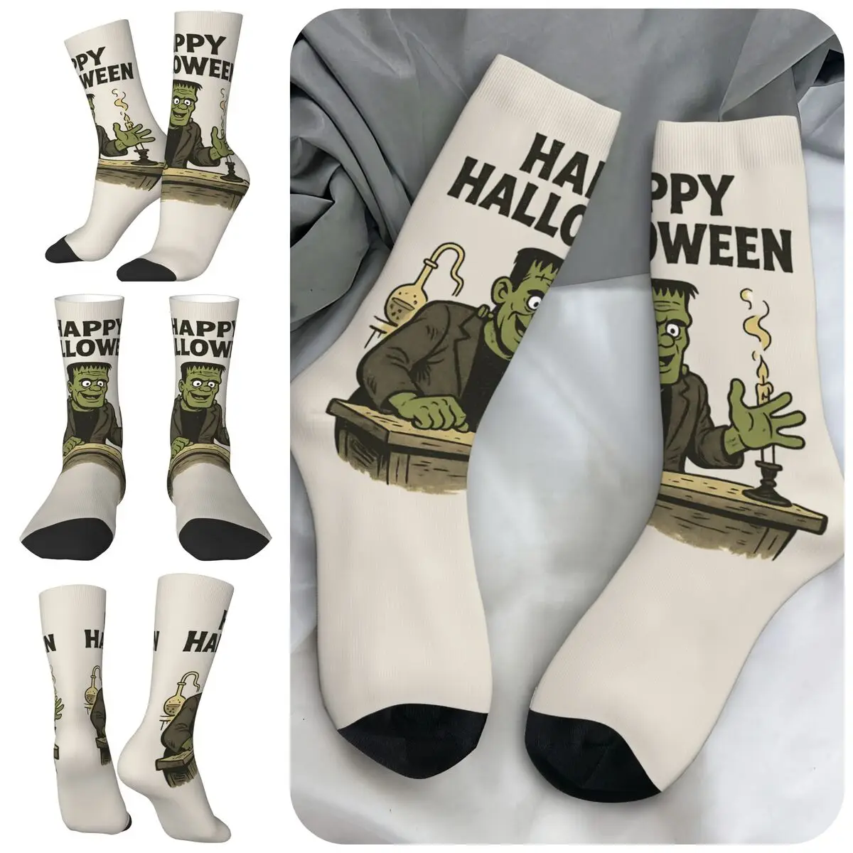 Frankenstein High elasticity polyester fiber Men and Women printing Leisure Applicable throughout the year Dressing Gift