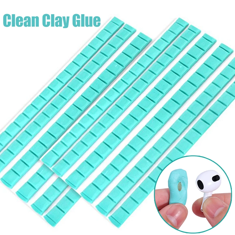 1/2Pcs Nail Adhesive Glue Clay Reusable Gel for Practice Nail Polish Display Glue Nail Art Tool