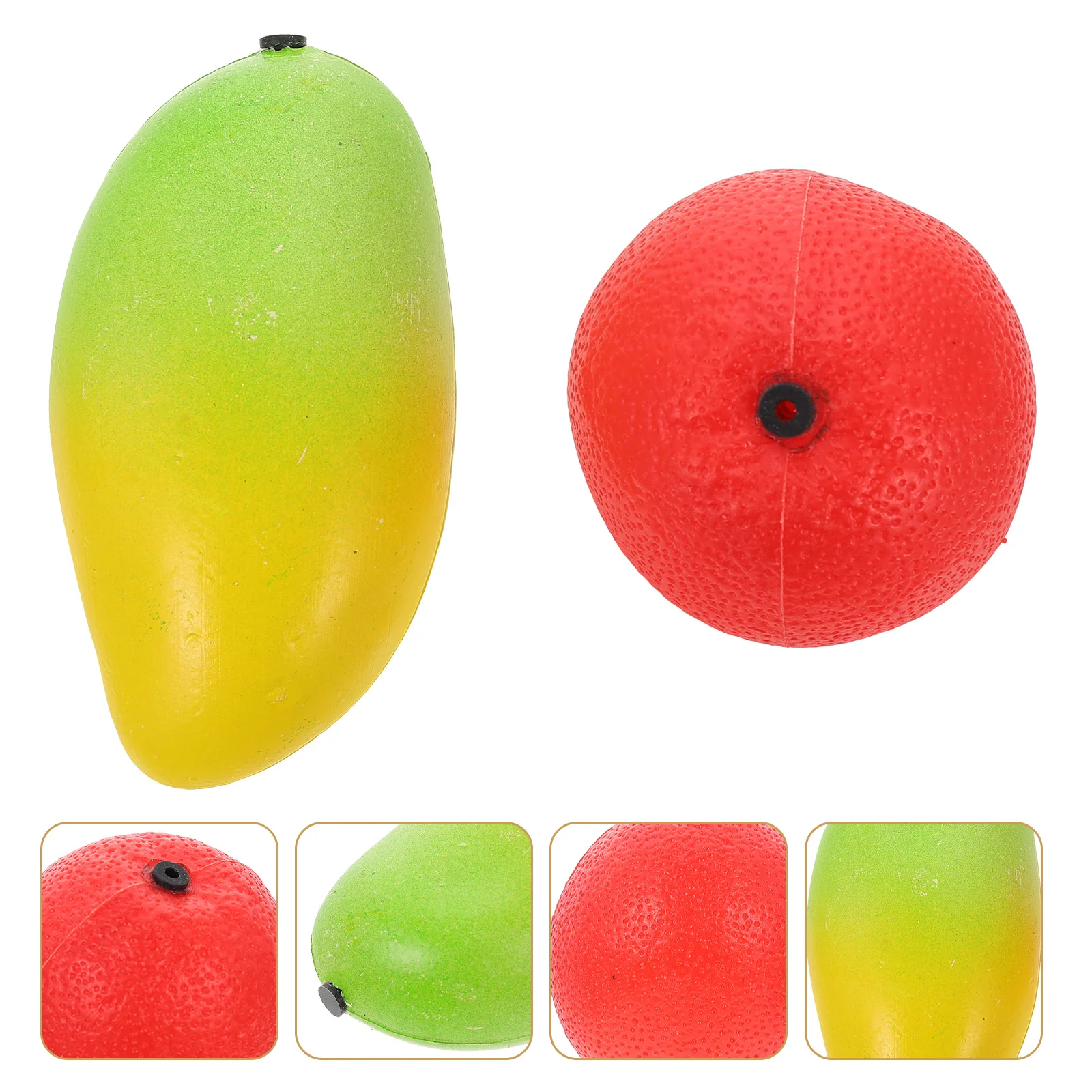 2 Pcs Simulated Fruit Sandbox Music Decor Musical Instruments Kids Shaker Shakers Child Toy