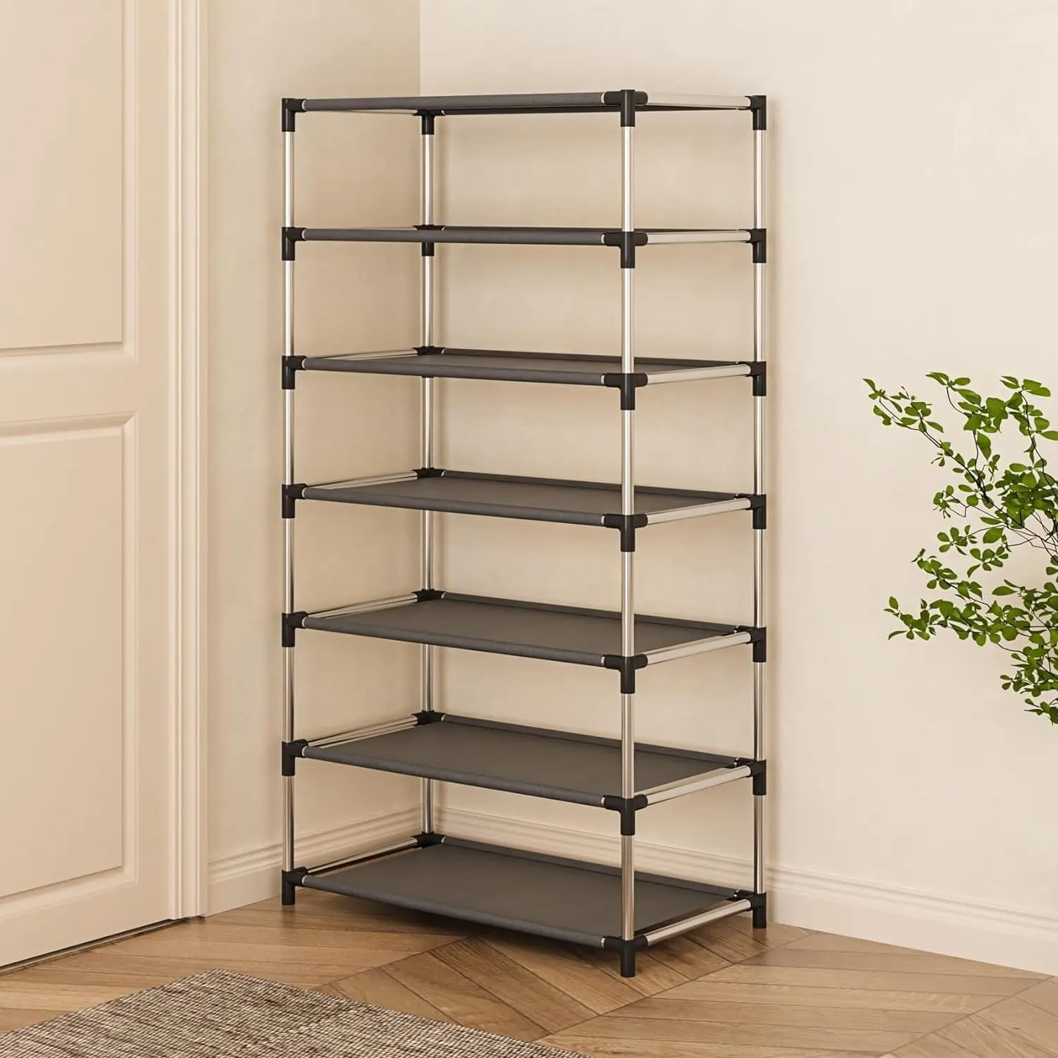 Schuhregal, mehrschichtiger Aufbewahrungsorganisator, wasserdicht, platzsparendes Design, geeignet für Zuhause und Büro, Eingangsbereich, Schlafsaal, Flur, Schrank