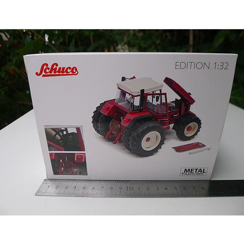 Diecast 1:32 Scale 1455 XL 6-wheel Alloy Tractor Model Collection Souvenir Display Ornaments Vehicle Toy