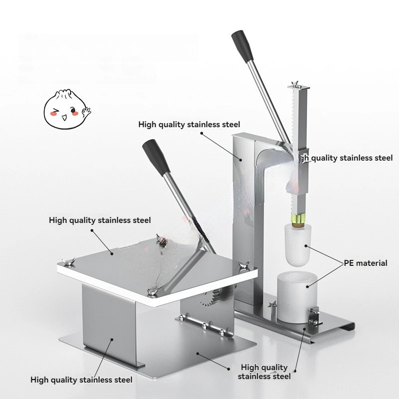 Handlowa ręczna maszyna do bułek na parze Baozi maszyna do robienia skóry formy narzędzia kuchenne półautomatyczne materiały spożywcze