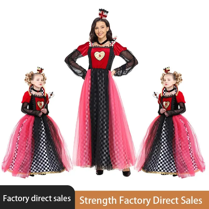 

Peach Heart Queen COS Halloween costume Alice's Adventures in Wonderland Red Queen performance costume costume costume costume
