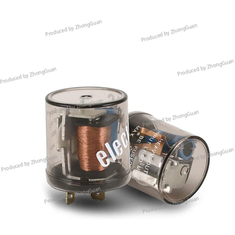 

Мигалка HD12 с круглым корпусом, прозрачная с проводом, 2-контактная мигалка для автомобиля, мотоцикла, электромобиля без провода