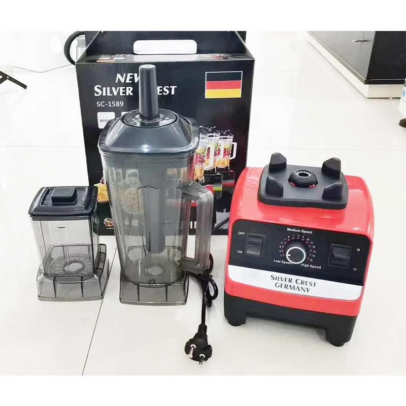 Silver crest 6 in 1 Blender Machine 1500w Power Kitchen Electric Fruit Juice Commercial Food Portable Fufu Blenders and Juicers