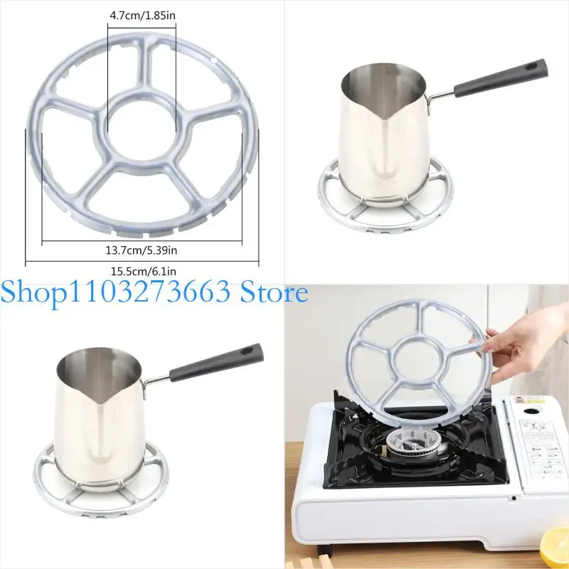 

652F Gas Rings Reducers Trivets Light weights Gas Stove Camping Shelf Stove Pots Stand Cooker Support Rings Stove Pots Rack