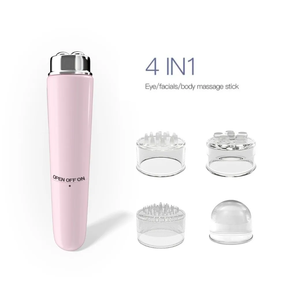 Household 4 In 1 Electric Facial Massager Micro Vibration ABS Eye Beauty Instruments Portable Mini Eye Massage