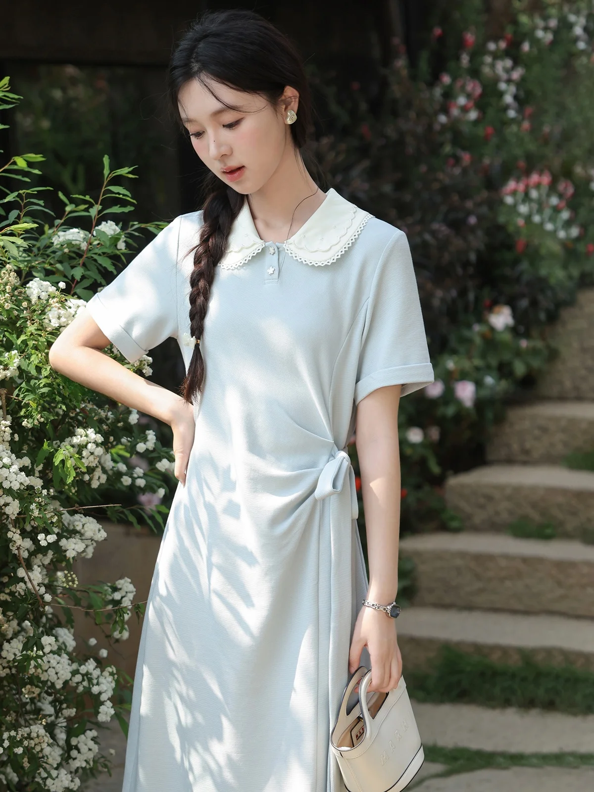 

Летняя женская юбка Dr South Deer премиум-класса, простая, большая, длинная, с завышенной талией, А-силуэт, повседневная, элегантная