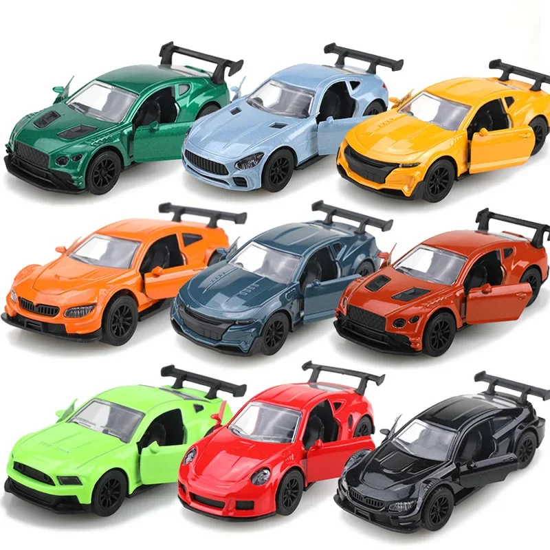 1:38 alloy sports car model pull back double door alloy car wholesale boy toy gift cross-border