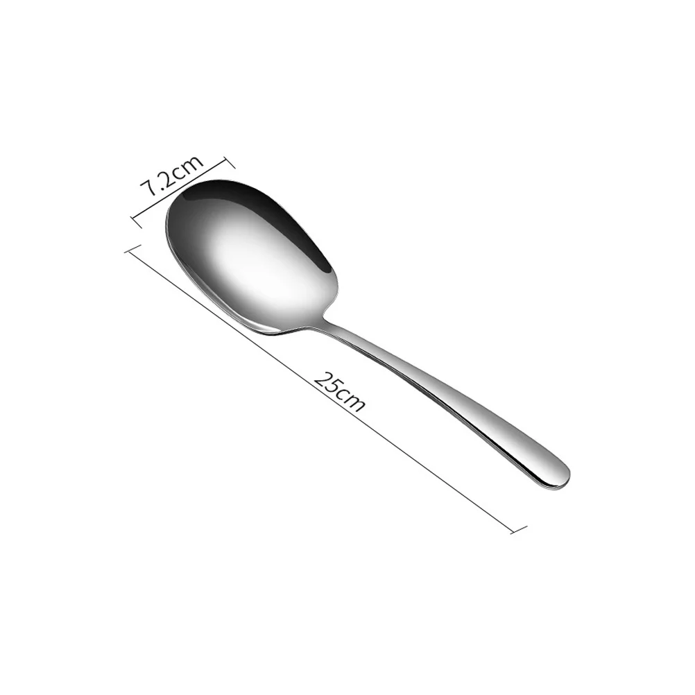 

2pcs 304 Serving Stainless Steel Practical Rice For Kitchen Utensils Soup Spoons Cooking Colander Scoops Household Slotted
