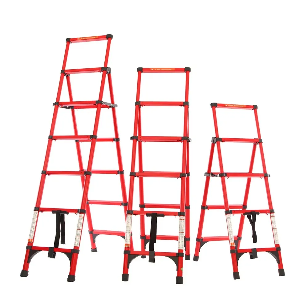 Escalera Telescópica de Aluminio de Alta Resistencia Tipo A, Última Moda en Colores