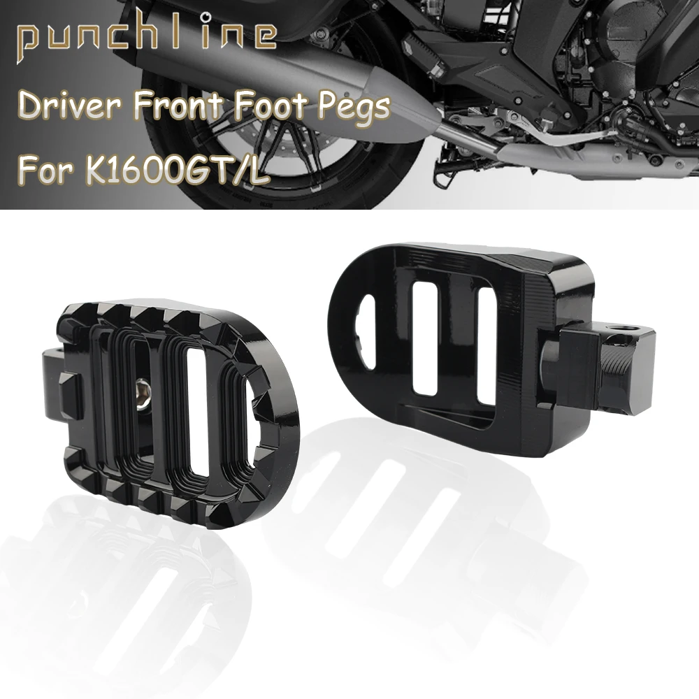 

Fit R1200RT Driver Front Foot Pegs For R1250RT K1600B K 1600 Grand America K1600GT K1600GTL Rider Footrests Pedals