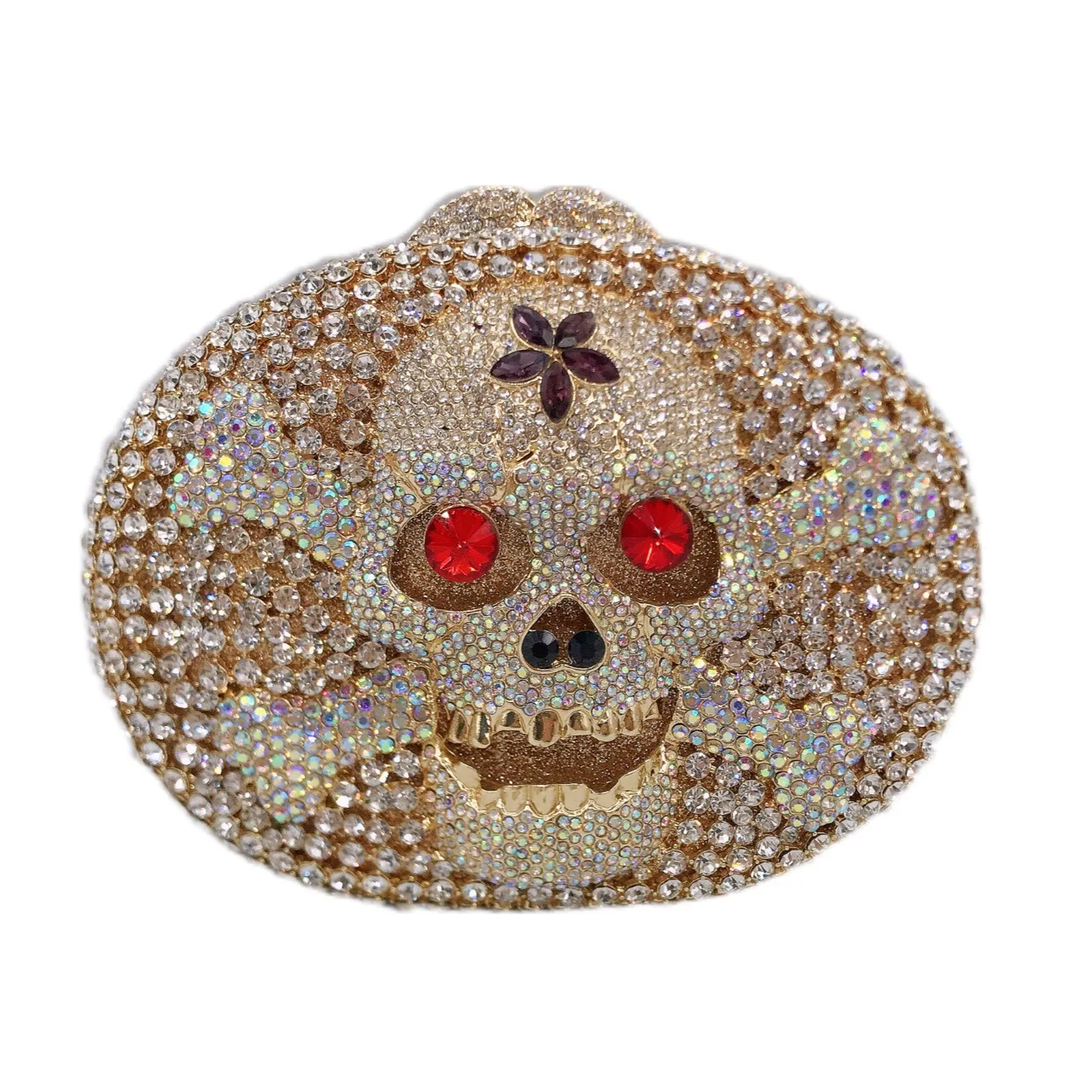 

Pirate Captain Skull Diamond Dinner Bag Banquet Rhinestones Women's Bag Skull Clutch Rhinestone Purse Designer Luxury Bags Woman