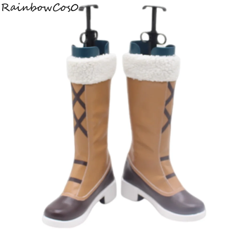 Shima Rin Laid Back Camp Cosplay Schoenen Laarzen Spel Anime Party Halloween RainbowCos0 W5282
