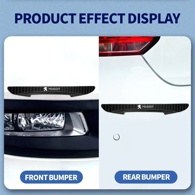 New Bumper Anti-collision Strip Car Door Scratch Protector Sticker For Peugeot 206 207 208 306 307 308 508 106 107 108 2008 5008