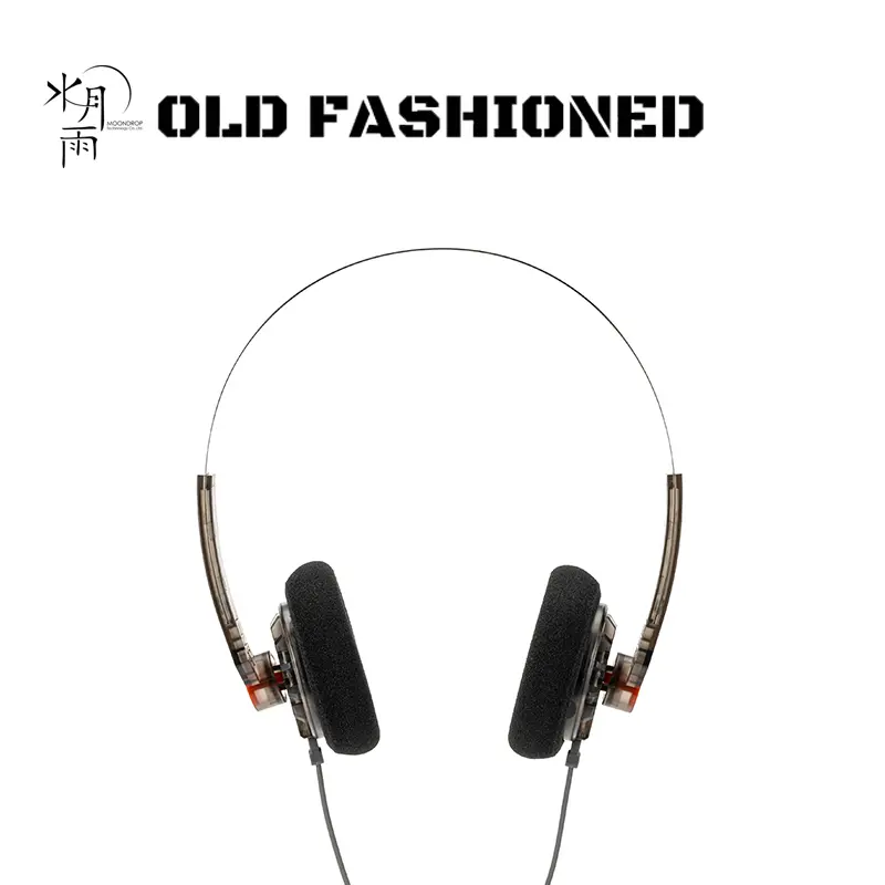 سماعة رأس MOONDROP Old Fashioned على الأذن 0.78-2pin 3.5mm حجاب حاجز مركب صلب ومرن من ثلاث طبقات