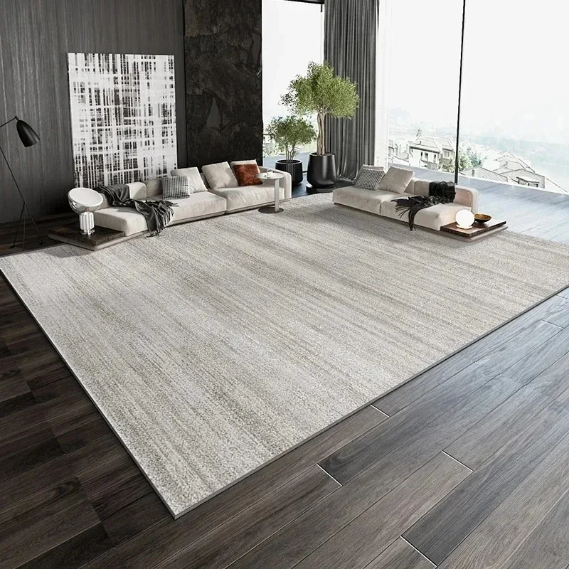 Minimalist Solid Dusty Pink Floor Carpet, Elegant Matte Plain Texture Pattern Print, Large Area Rug for Living Room Bedroom