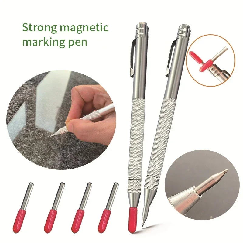 Diamond Scribing Pen Tungsten Carbide Tip Carbide Engraving Pen Tungsten Carbide Nib Stylus Pen for Glass Ceramic Metal Marking