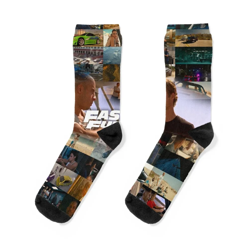 

Fast & Furious is History Of Legend - Paul Walker - Vin Diesel Socks snow crazy gym hip hop Ladies Socks Men's