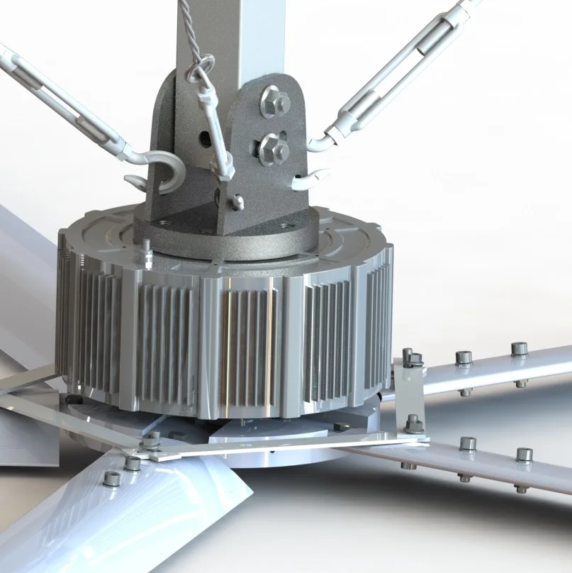 14 Feet Gearless Servo Motor Direct Drive Hvls Ceiling Fan for Commercial Big Place or Markrt Shop