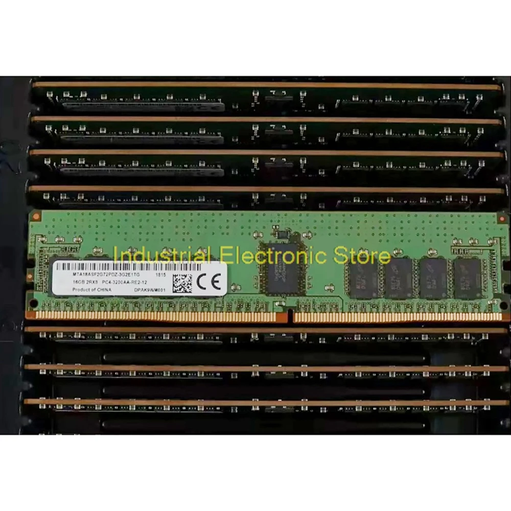 1 unidade para memória MT RAM 16GB 16G 2RX8 PC4-3200AA 3200 DDR4 ECC REG RDIMM