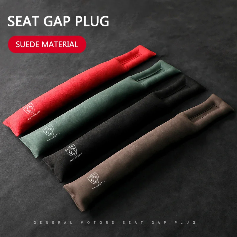 Suede Car Seat Gap Filler Padding Leak Pad Plug Spacer Accessories For Peugeot 208 3008 308 208 107 508 106 406 407 307 206 301