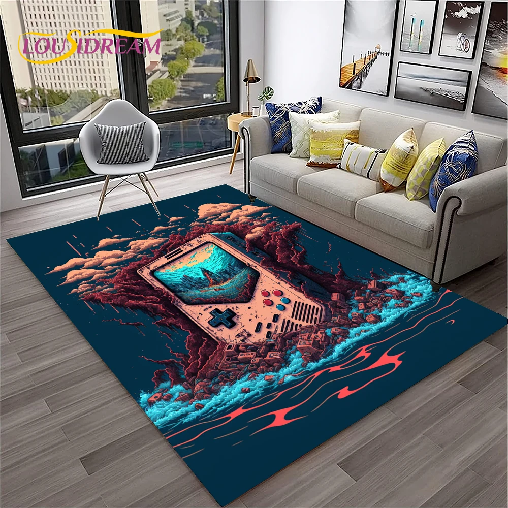 

Game Boy GamePad Retro Games Console Carpet Rug for Home Living Room Bedroom Sofa Doormat Decor,kids Area Rug Non-slip Floor Mat