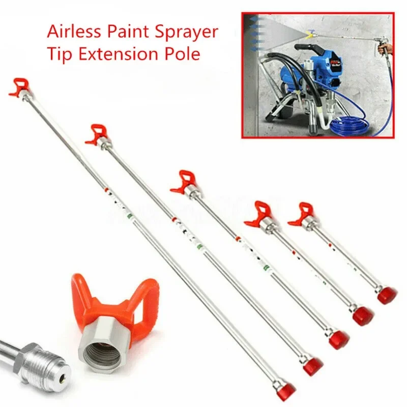 20/30/40/50cm Airless Paint Sprayer Gun Tip Extension Rod Aluminum Alloy Universal Spraying Machine Extension Bar Power Tool