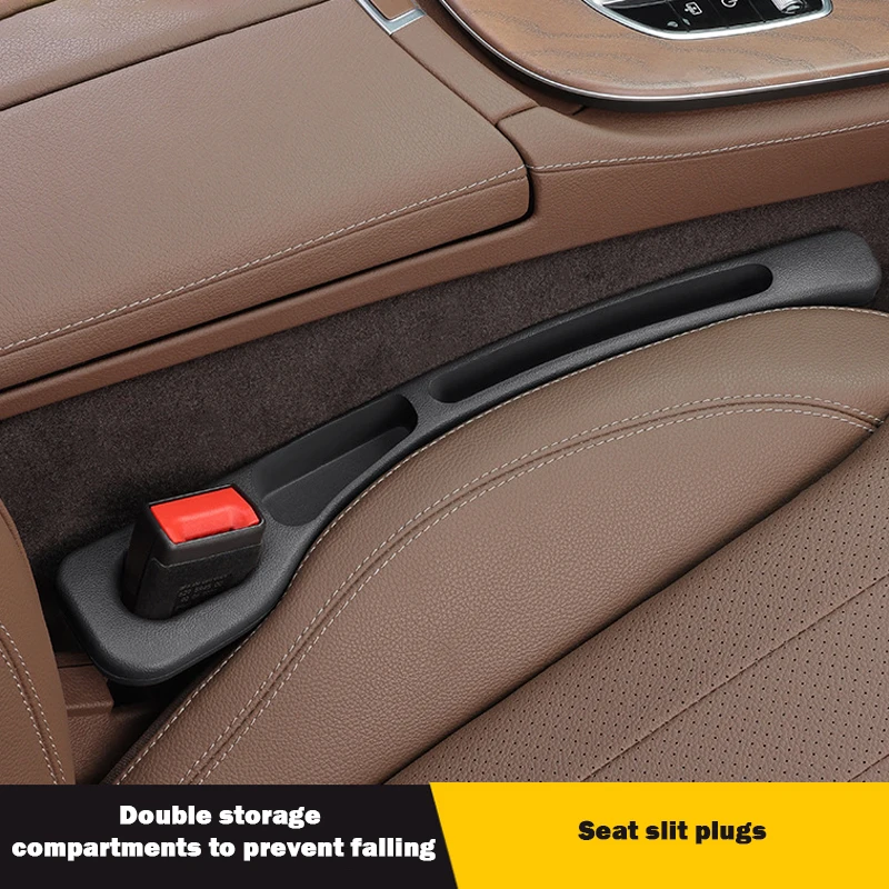 1/2 قطعة مقعد السيارة الفجوة حشو الجانب التماس التوصيل قطاع مانعة للتسرب ملء قطاع مع فتحة تخزين اكسسوارات الديكور الداخلي للسيارة #1