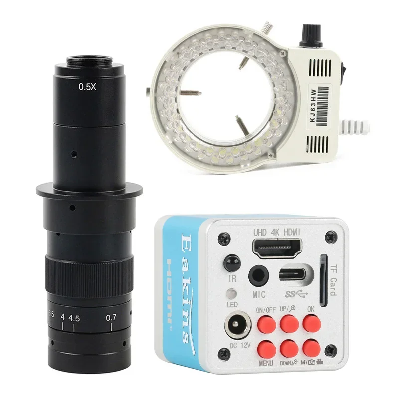 Eujgoov C Mount Mikroskop Kamera Video Mikroskop Kamera USB HDMI Kamera für Mikroskope 4K 180x(EU Plug 110-240V Eujgoov C Mount Mikroskop Kamera Video Mikroskop Kamera USB HDMI Kamera für Mikroskope 4K 180x(EU Plug 110-240V