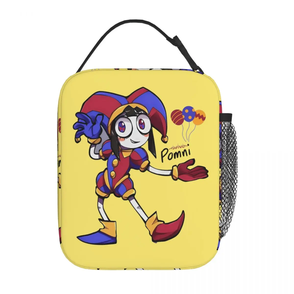 

Insulated Lunch Bags The Amazing Digital Circus Funny Pomni Merch Food Box Y2K Cooler Thermal Bento Box For Office