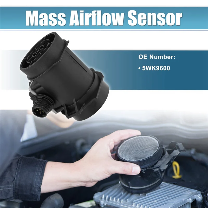 

A70R-Air Flow Meter Sensor 5WK9600 5WK9617 13621703650 5WK9600Z For BMW E36 323I 328I E39 523I 528I E38 728I Z3 M3
